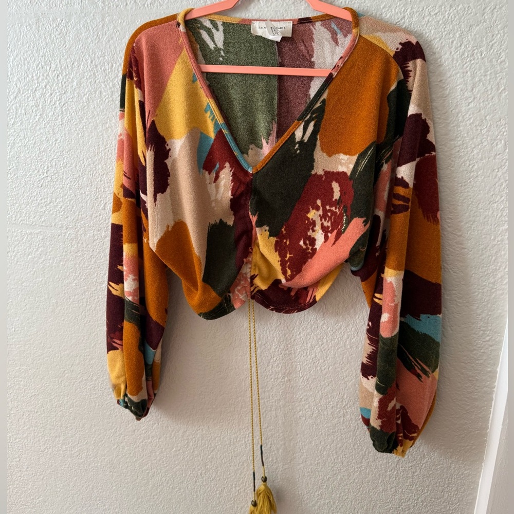 Saints and hearts Cropped long sleeve